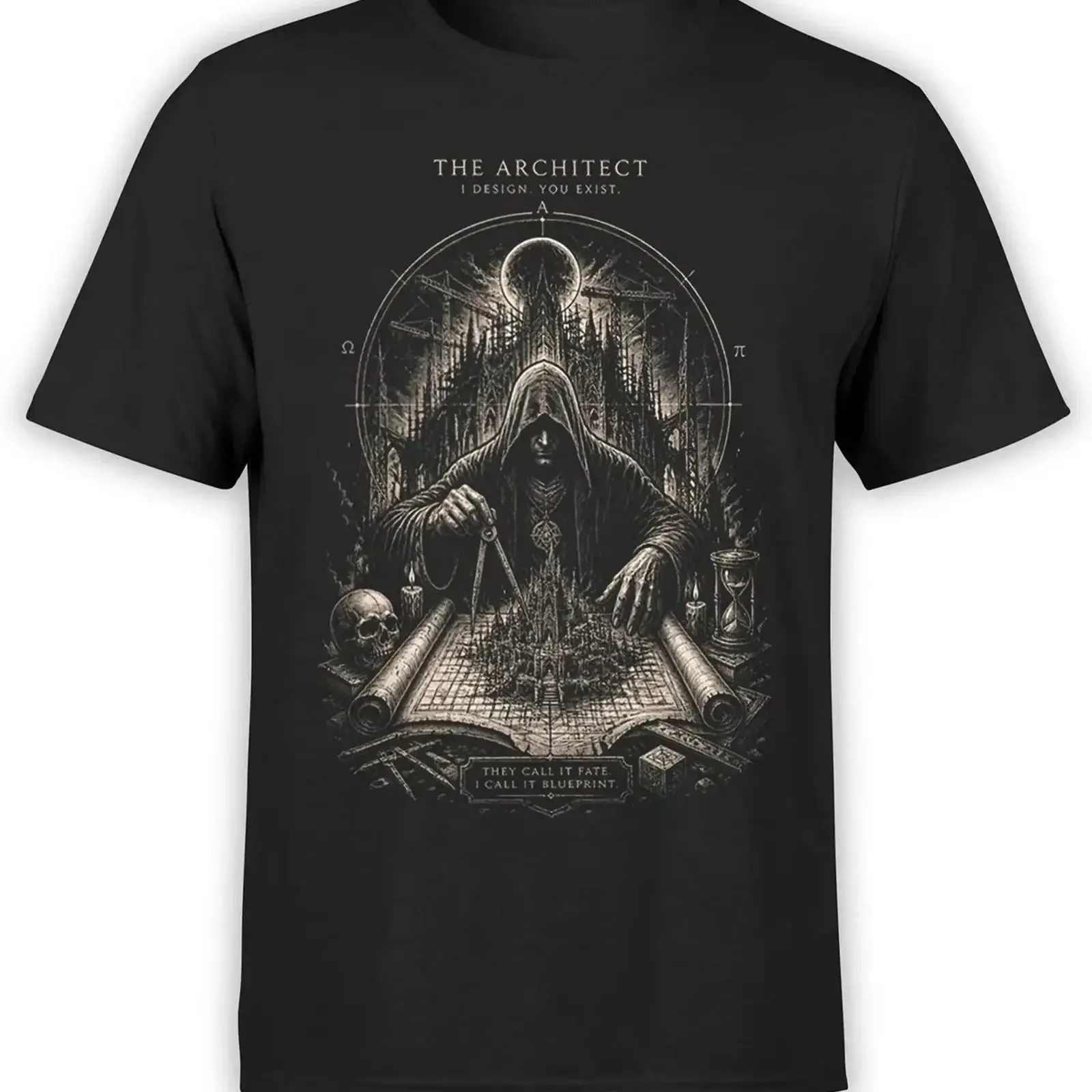 Fate Architect Fantasy T Shirt  vintage Washed designer clothes streetwear Soft Versatile graphic Breathable homme Stretched