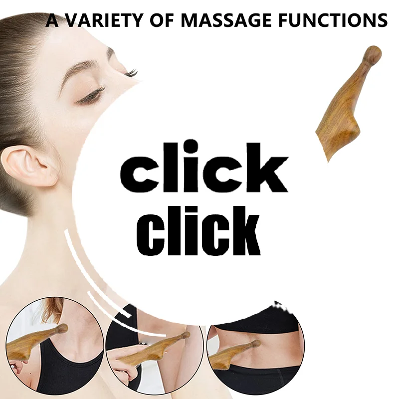 

Деревянный триггерный точечный массаж шеи, ног, инструменты Гуа Ша, домашний тренажерный зал, профессиональный деревянный рефлексологический массажный инструмент, тайская массажная палочка для ног