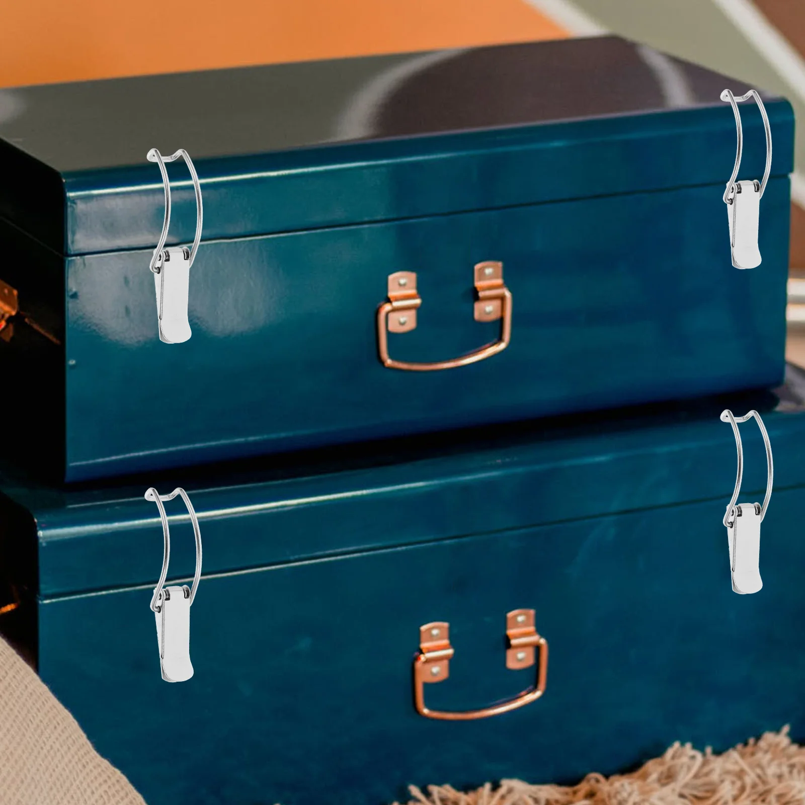 

10 шт., устойчивая к ржавчине защелка из нержавеющей стали для чемодана, деревянная коробка, металлический контейнер, безопасный фиксирующий механизм