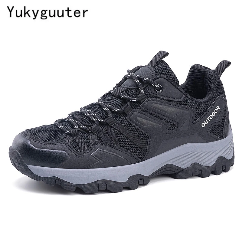 New Arrival Women Mens Hiking Shoes Breathable Lace Up Trekking Boots Male Cushioning Ourdoor Climbing Tourism Sneakers for Men