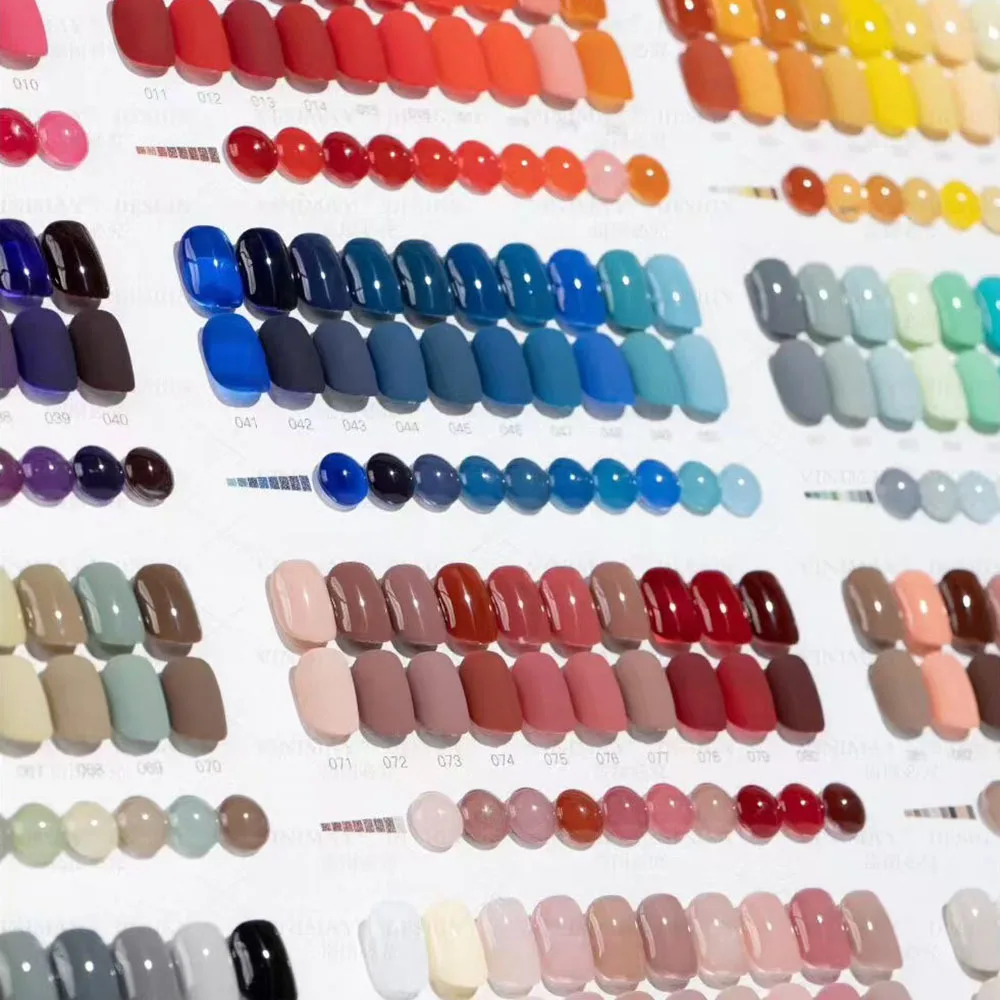 

HEMA FREE TPO FREE Solid Color Nail Gel Polish Set Full Coverage Gel Varnish Nail Salon Wholesale Marnicure UV Gel 15ML