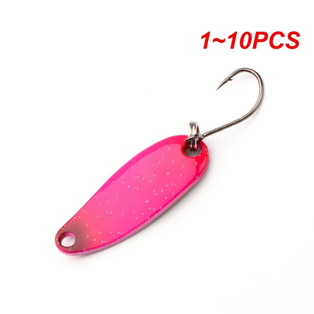 1~10PCS Jerry Serpent Micro Fishing Spoons Brass Wobbler Lake Area Trout Chub Perch Metal Lures Baubles