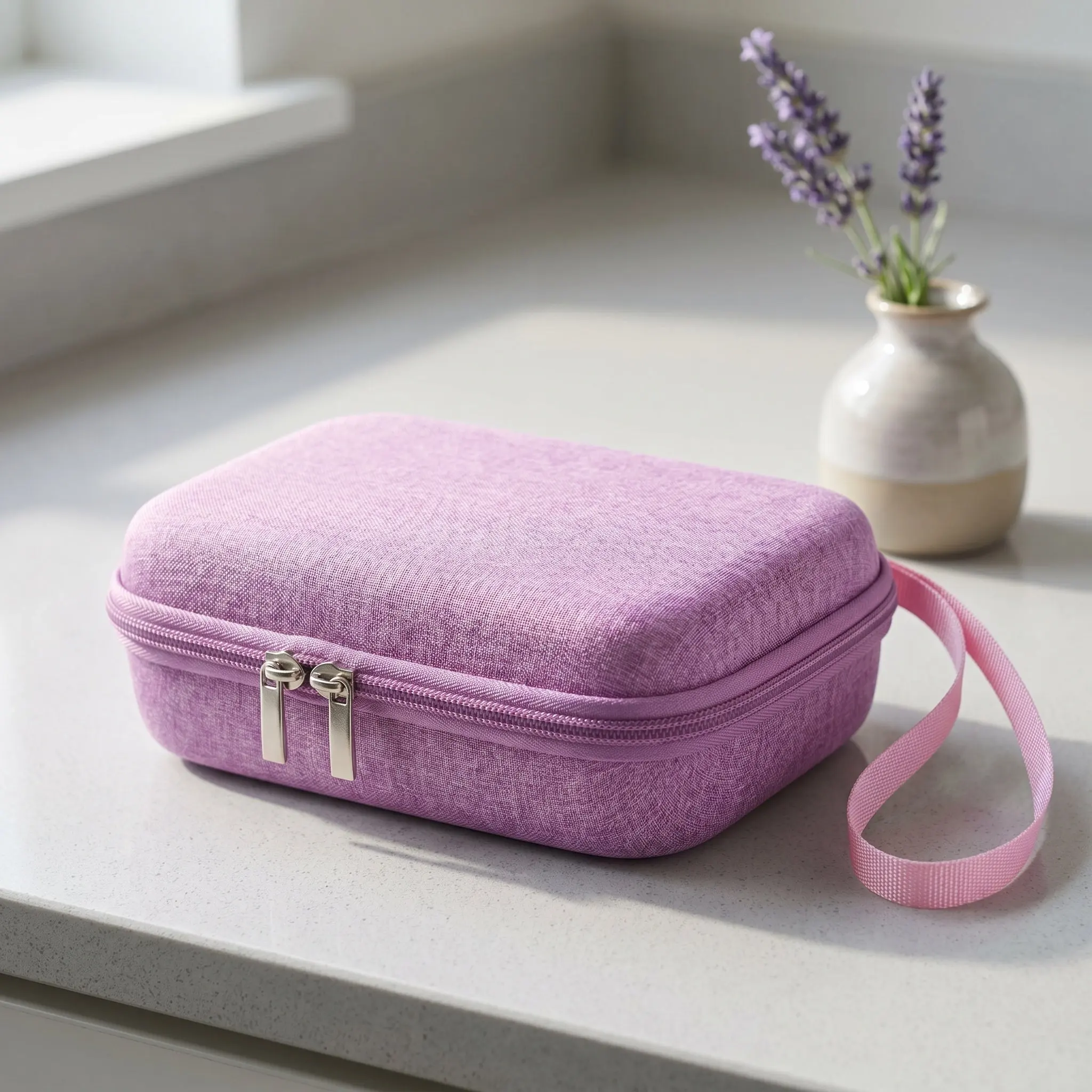 Insulin Vial Case Purple Diabetic Supplies Storage Shockproof Cooler Travel Bag Insulated Organizer for Travel Injection