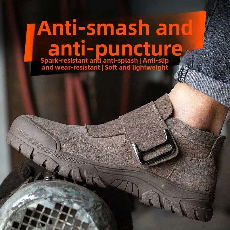DurableLabor Insurance Shoes Men's Anti-smashing And Anti-piercing Electric Welding Shoes Anti-scalding Construction Site Safet