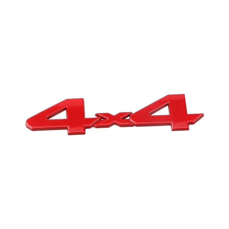 

1pc Metal 4x4 Glossy Red Badge Car Rear Tailgate Trunk Emblem for Tundra 4Runner Tacoma Car Accessories Sticker