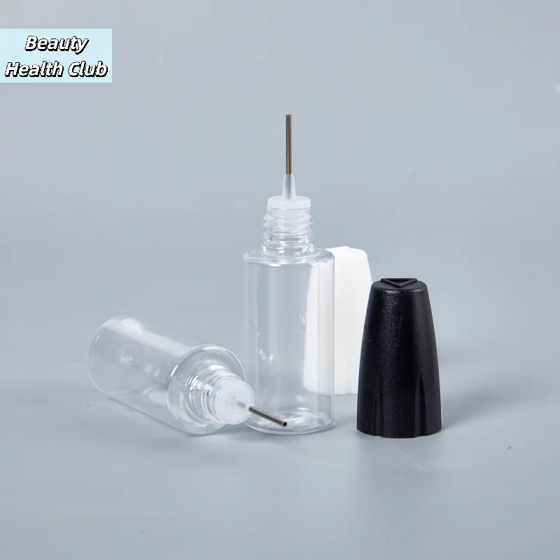 【1Pc 10ML PET Clear Vial With Long Thin Needle Tip Dropper Bottle For Vape Smoking Oil Accessories Liquid Jar】