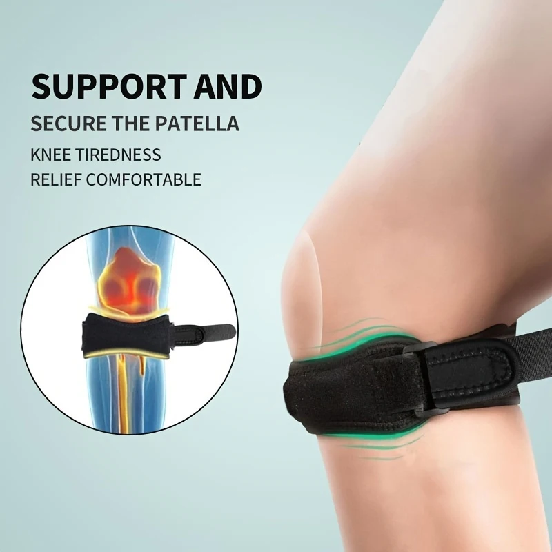 1pc Adjustable Knee Strap Patellar Tendon Pressurized Protector Support Slider Pad Rodilla Guard Badminton Running