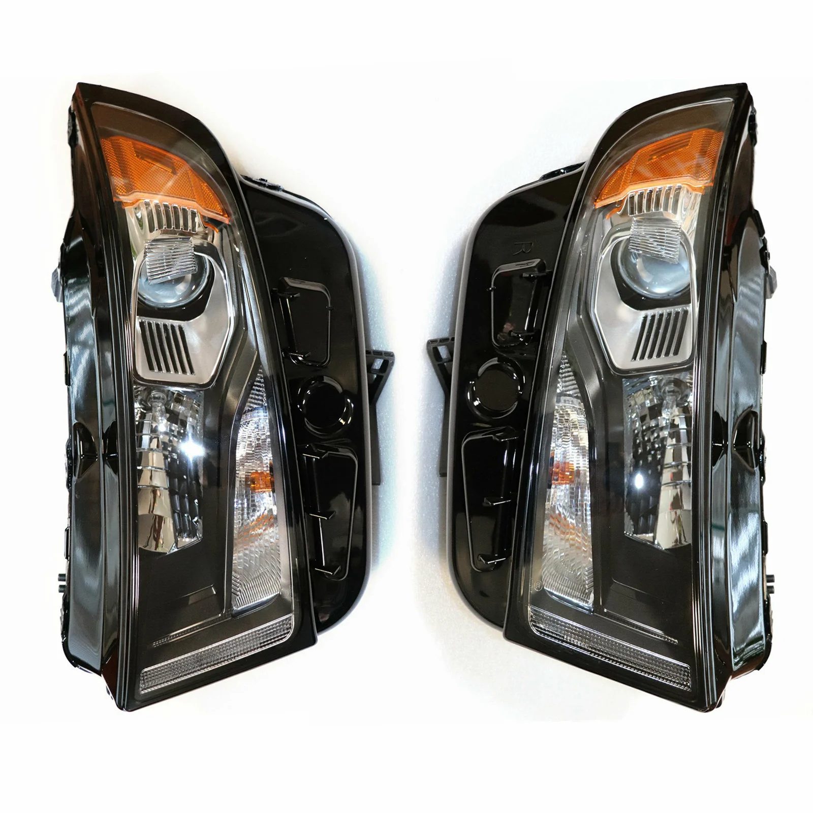 Faróis para Ford Edge 2015 2016 2017 2018, Clear LED motorista e do lado do passageiro