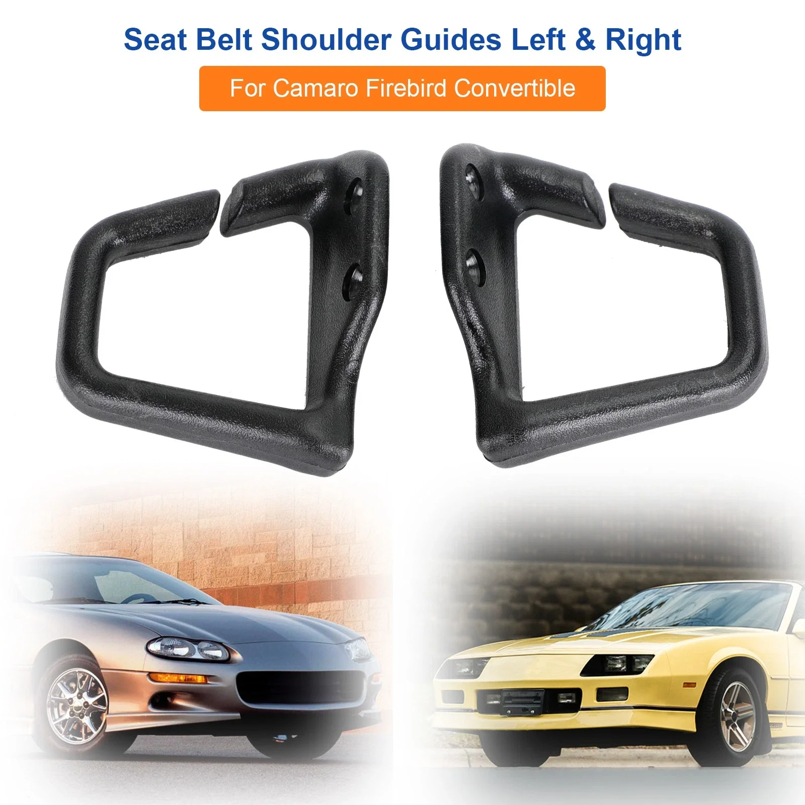Car Seat Belt Guide Loops 16817202 16817203 For Chevrolet Camaro Convertible 1993-1995 1996 1997 1998 1999 2000 2001 2002
