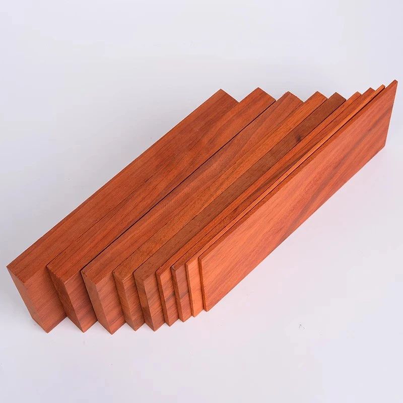 لوح خشبي رقيق من خشب الورد الأحمر الأفريقي مصنوع يدويًا يمكنك صنعه بنفسك نحت الخشب الأحمر صندوق لوح خشبي صلب مواد صنع #6