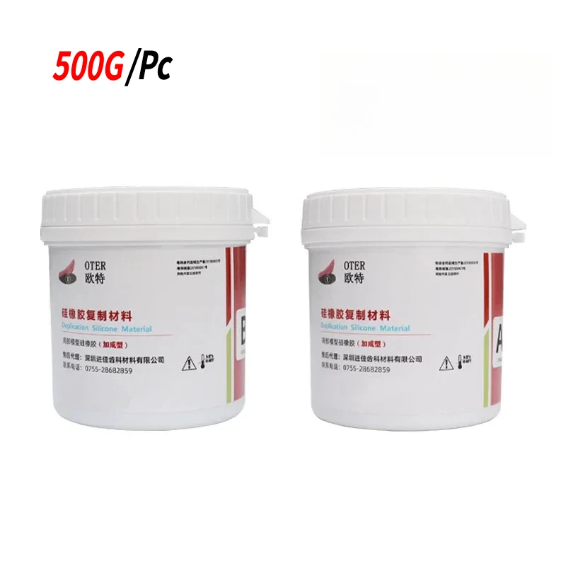 2Pcs Dental Lab Silicone Rubber Impression Material Denture Base Mold Making Injection Molding Dental Technician Material