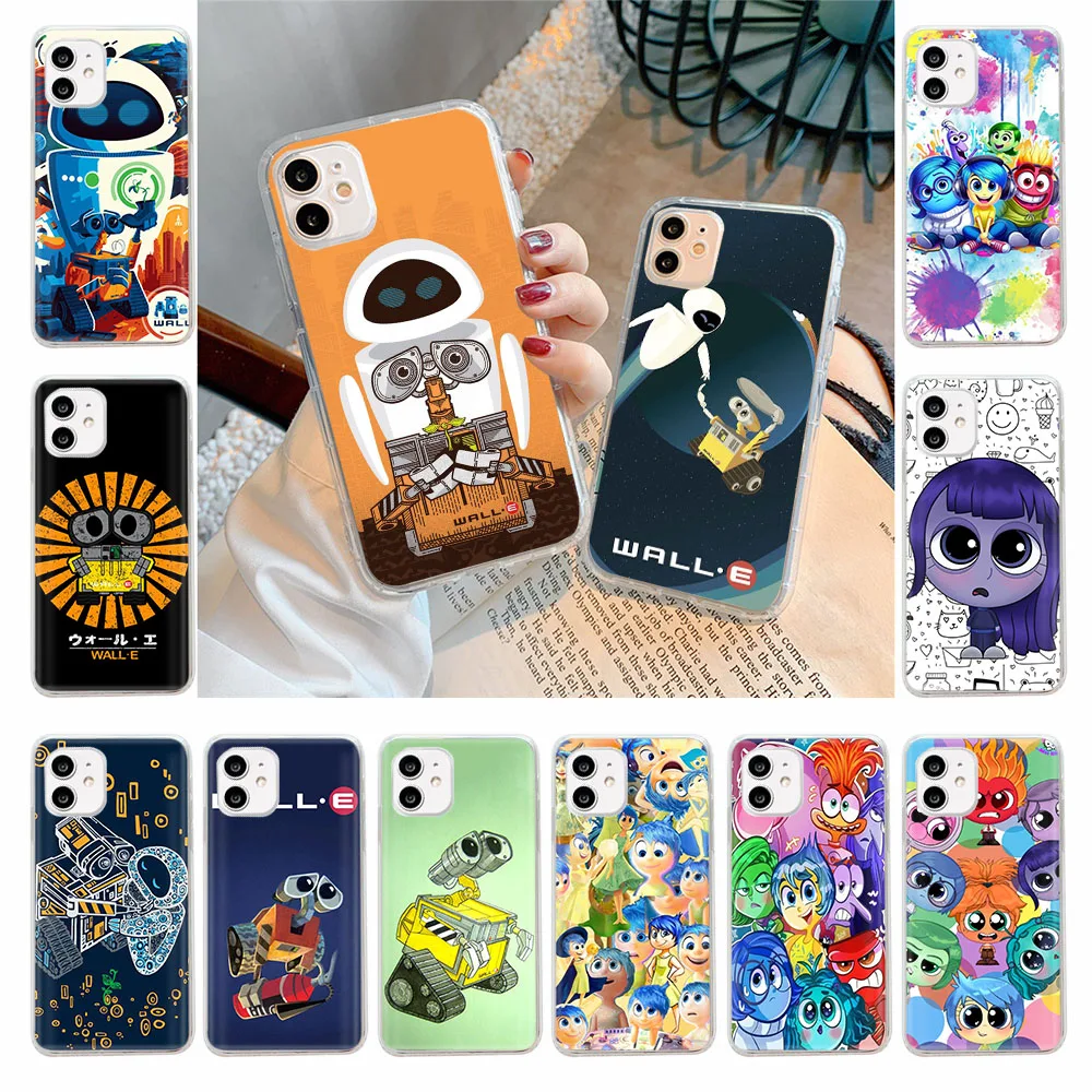 ZY2 Wall E Inside Out Clear Case for LG VELVET G8 ThinQ G8X K62 K42 K61 K52 K92 Q61 Q60 Q52 V40 V50 V60 THINQ5