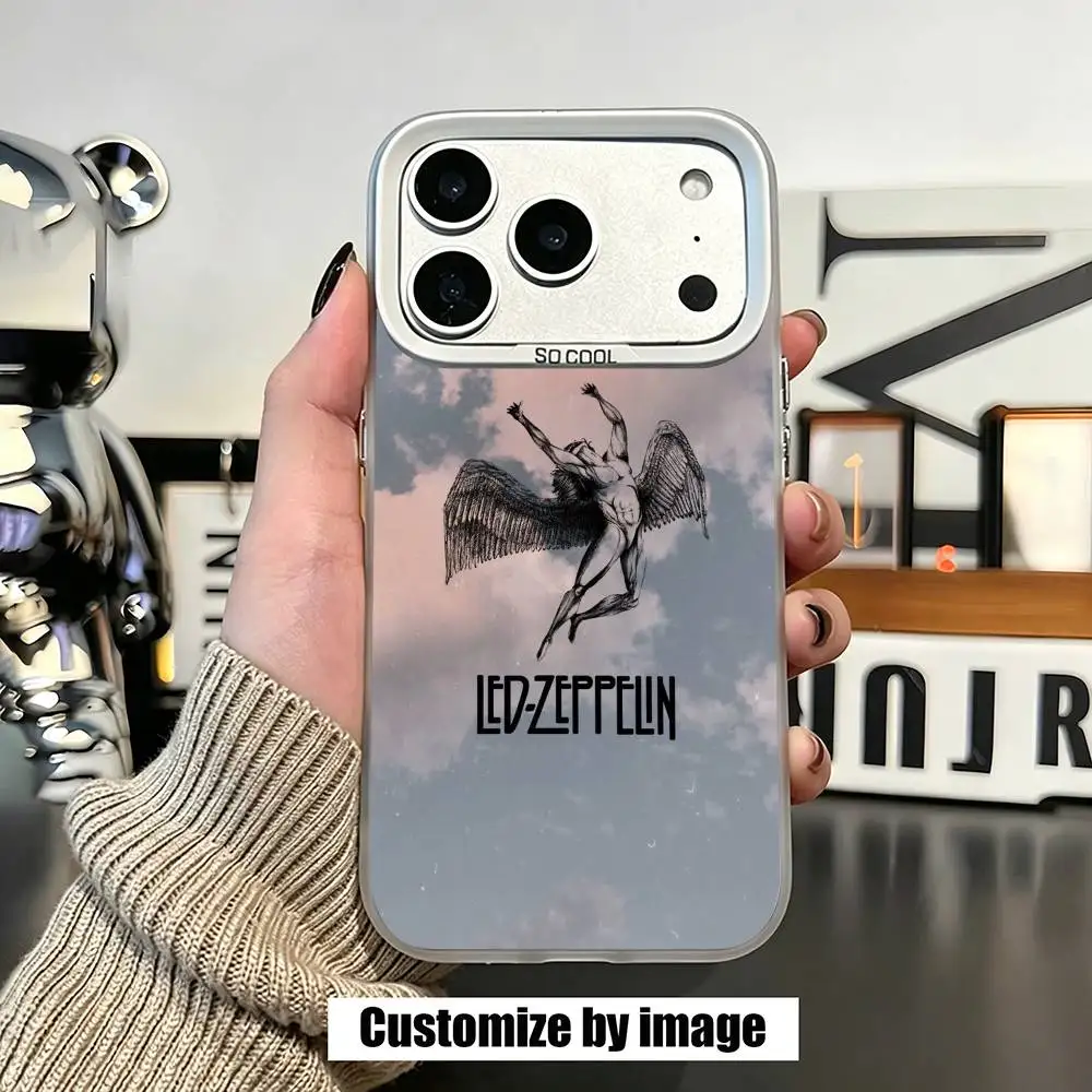 

Cool Led Z-Zeppelin Band Phone Case For iPhone 17,16,15,14,13,12,11 Plus,Pro Max,XS,Colorful Silver Phone case Funda Cover