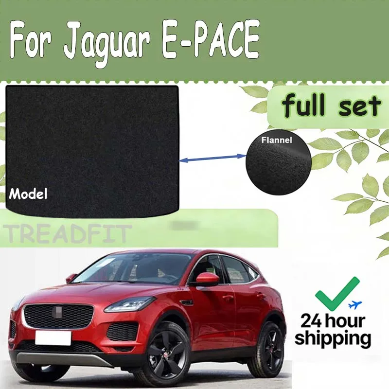 

Коврик в багажник PRIMEMAT для Jaguar E-PACE 2018-2024, черный, аксессуар для пола