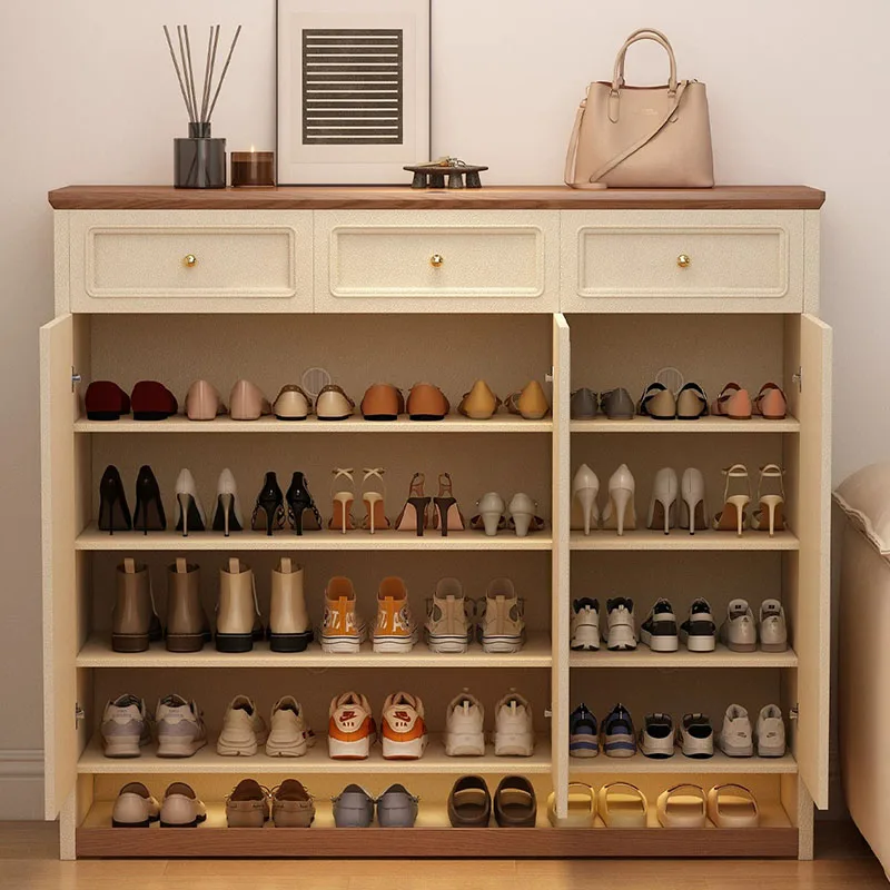 Mobile Storage Shoe Cabinet Living Room Organizer Display Slippers Vertical Shoe Shelf Entrance Hall Zapatero Hotel Furniture