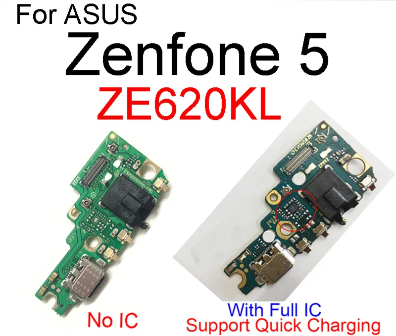 USB Charger Board Audio Jack For Asus Zenfone 5 2018 5Z ZE620KL Z01RD Charging Port Dock Connector & Microphone Flex Cable Parts