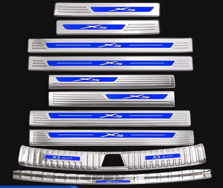 

High-quality Stainless Steel Trunk Tread Plate Trim Scuff Plate For Changan Auchan X5 2021 Door Sill Car Accessories