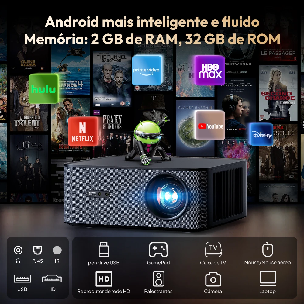 VEVSHAO A24 1750Ansi Proyektor - Home Cinema Tv ulasan dan harga