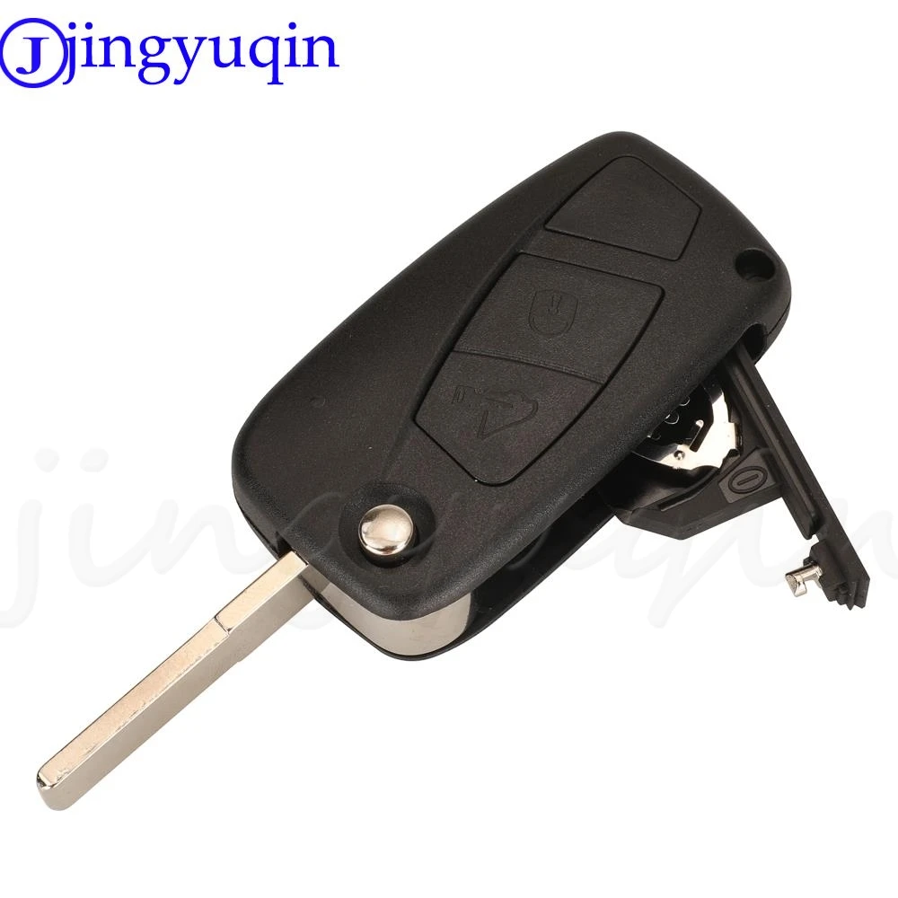 jingyuqin Flip Remote Car Key Fob 433MHZ ID48 Chip For Fiat Ducato Stilo Citroen Relay Peugeot Boxer Lancia With SIP22 Blade