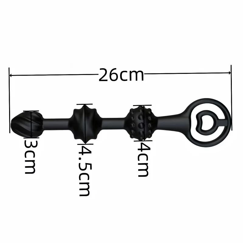 Three-Ball Inflatable Anal Suppositories, Posterior Court Anal Suppositories, Female Sex Toys, Prostate Massage, Adult Sex Toys - view 3