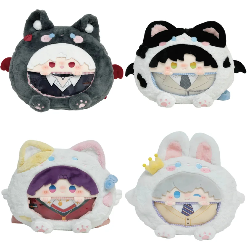 

Love and Deepspace Semi-hollowed-out Transparent Backpack A Large-capacity and Cute Storage Bag Doll Badge Display Festival Gift