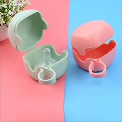 Boîte de rangement portable pour bébé, étui à sucette pour bébé, étui à tétine pour enfants, support de berceau pour les continents, boîte à tétine de voyage