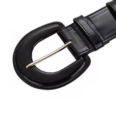 New waist closure women's decorative coat skirt waist belt fashion patent leather autumn and winter spot wide belt