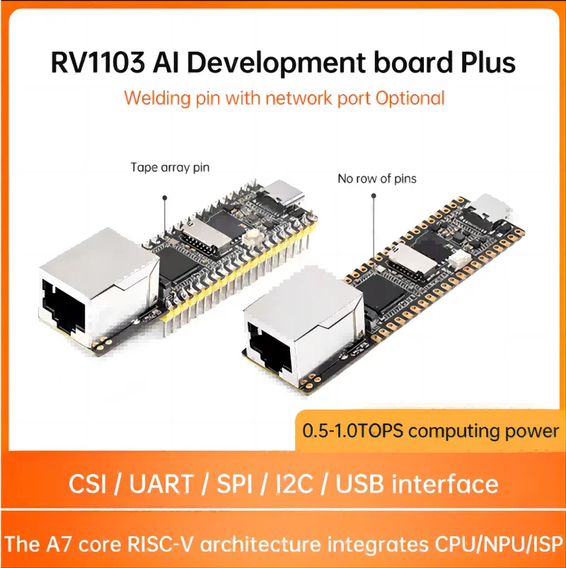 

Luckfox Pico Plus RV1103 Linux AI Development Board Cortex-A7/RISC-V MCU Integrate ARM with Ethernet Micro Type-C Module