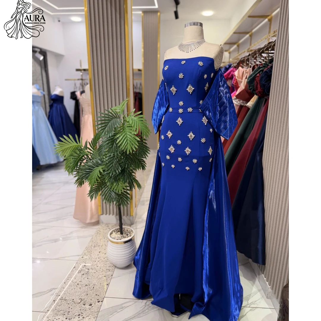 

Aura Women's Prom Dress 2026 Lapel A Word Reception Dresses for Weddings Custom Made Korean Popular Dress Satin Elegant Gown