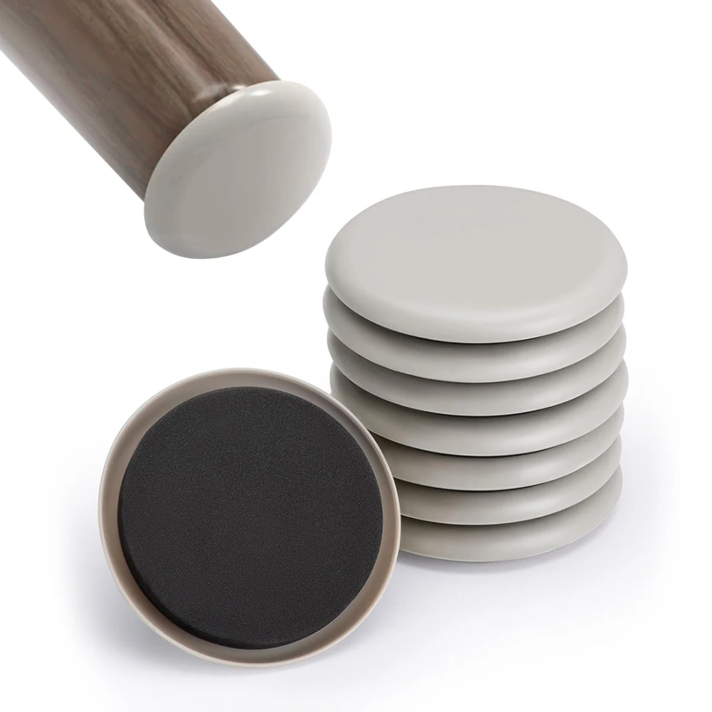 8Pcs Furniture Sliders Furniture Leg Slider Pad Self-Adhesive Furniture Moving Pads for Carpet & Hardwood Floors