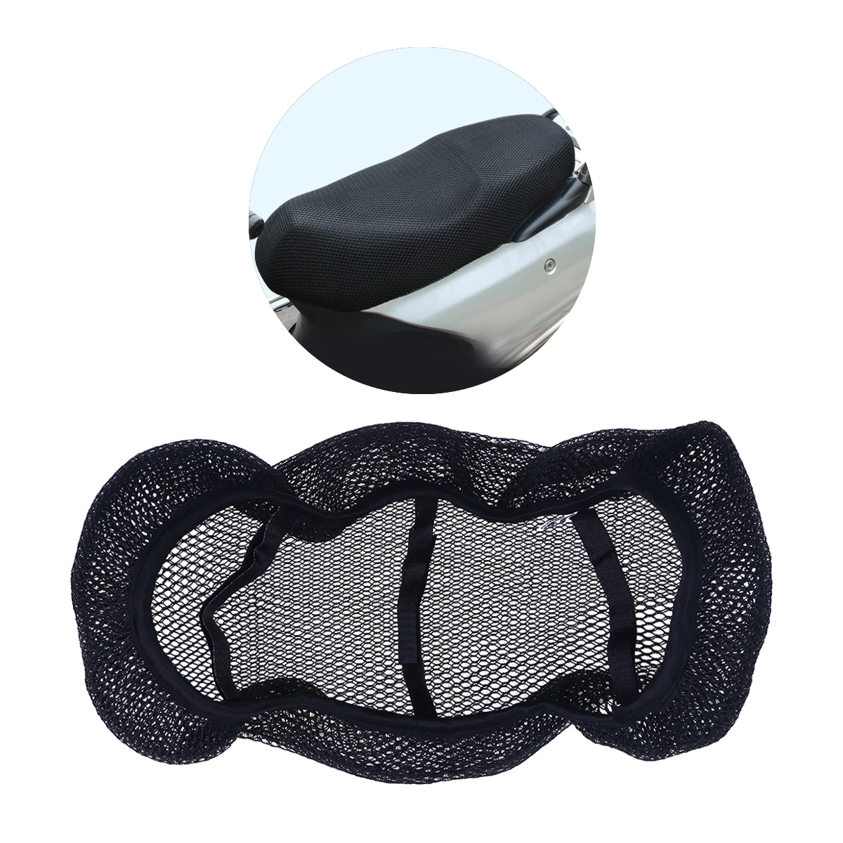 

Universal Mesh Seat Cover Breathable Dirt Resistant Wear Electric Bike Motorcycle Protector 3D Structure Pad Blanket Easy