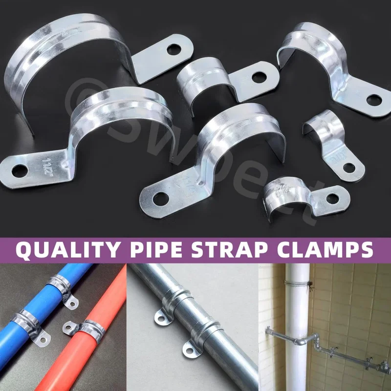 30 قطعة 3/4 (20 مللي متر) طقم حزام أنبوب EMT مطلي بالزنك بفتحة واحدة، مشبك أنبوبي على شكل حرف U 1 #4