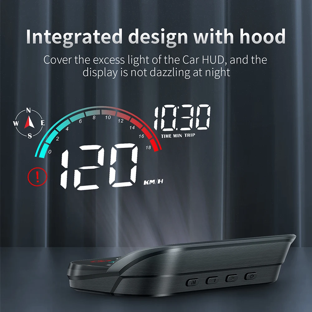 Car Head Up Display HUD Universal Digital GPS Speedometer Projector Screen Dashboard Odometer with Overspeed Alarm For All Cars