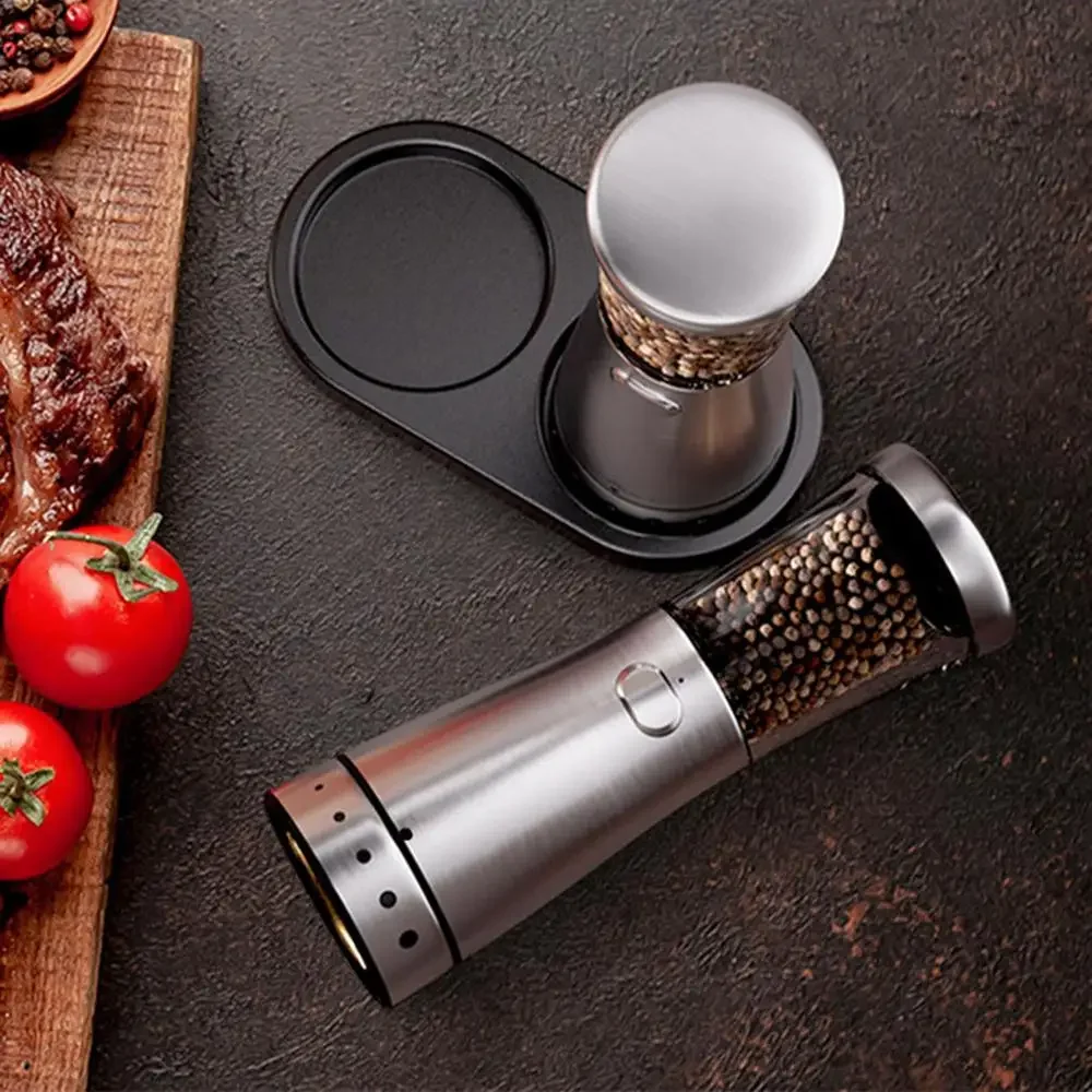 Rechargeable Electric Pepper Grinder Pepper Mill with 5 Adjustable Gears for Kitchen With USB Rechargeable Peppercorns