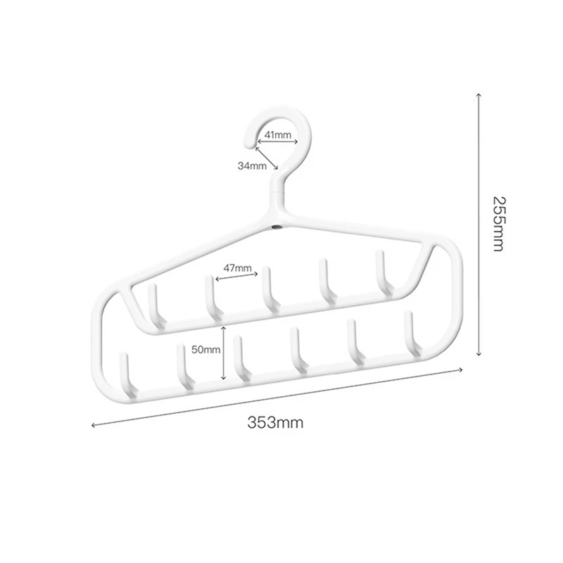 360-Degree Rotatable Clothes Hanger Multifunctional Wardrobe Underwear Sling Storage Rack Organizer's Home Drying Rack