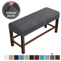 Velvet Soft Stretch Dining Room Spandex Elastic chair Bench Covers  Living Room Kitchen Bedroom Slipcover Seat Protector