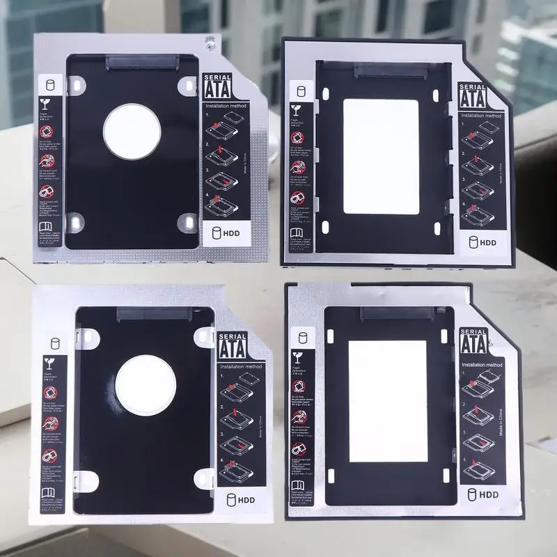 Universele CD DVD naar HDD-behuizing 2,5-inch SSD met Optibay, 9,5/12,7 mm 2e HDD Caddy SATA 3.0 CD-ROM
