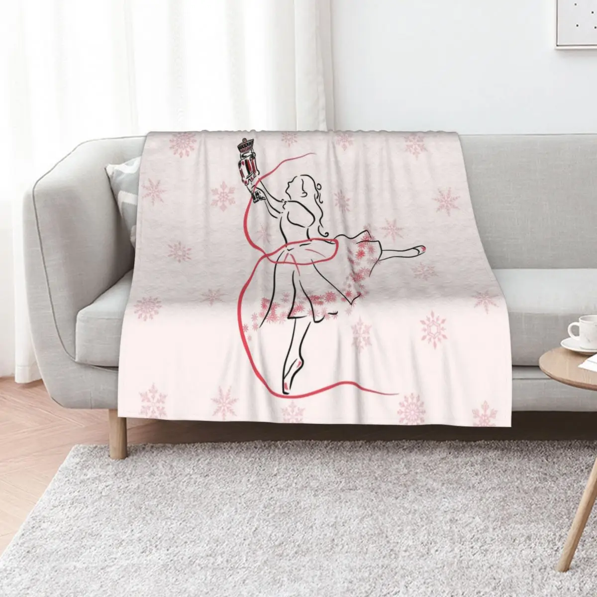 

The Nutcracker Ballet and Clara Christmas Holiday Dance Throw Blanket Summer Baby Beach Blankets