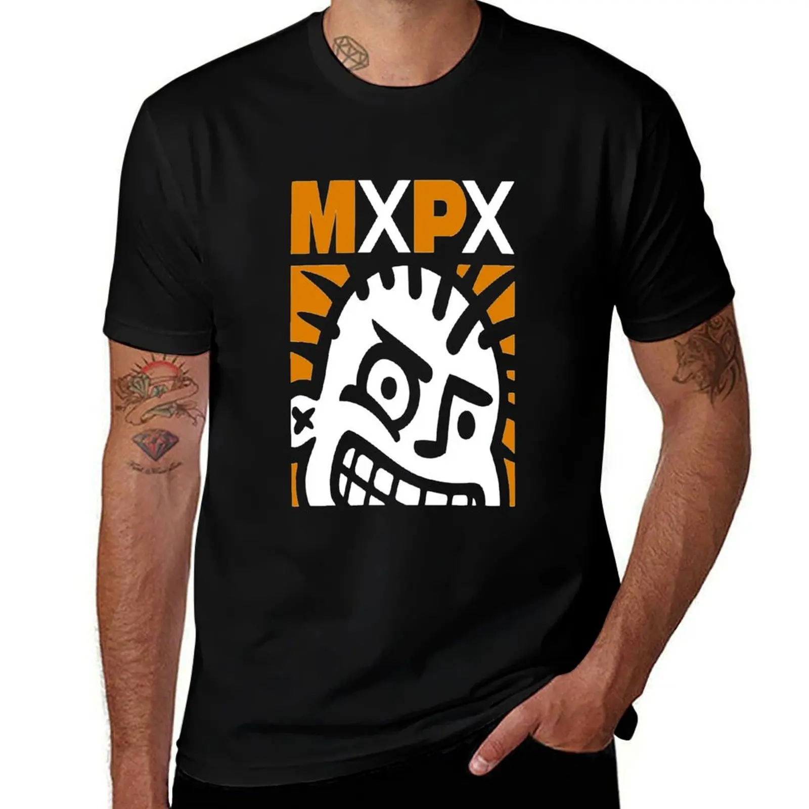 

Senyum<<MXPX>>Palsu T-Shirt cotton tshirt 100% t shirts with prints T-Shirt