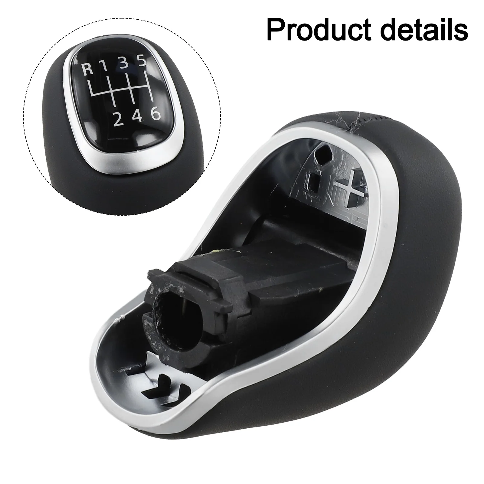 

1pcs 6-Speed Shift Knob For Kia For Sportage For Venga For Rio 2016-2019 Models Leather Gear Shift Knob Automotive In