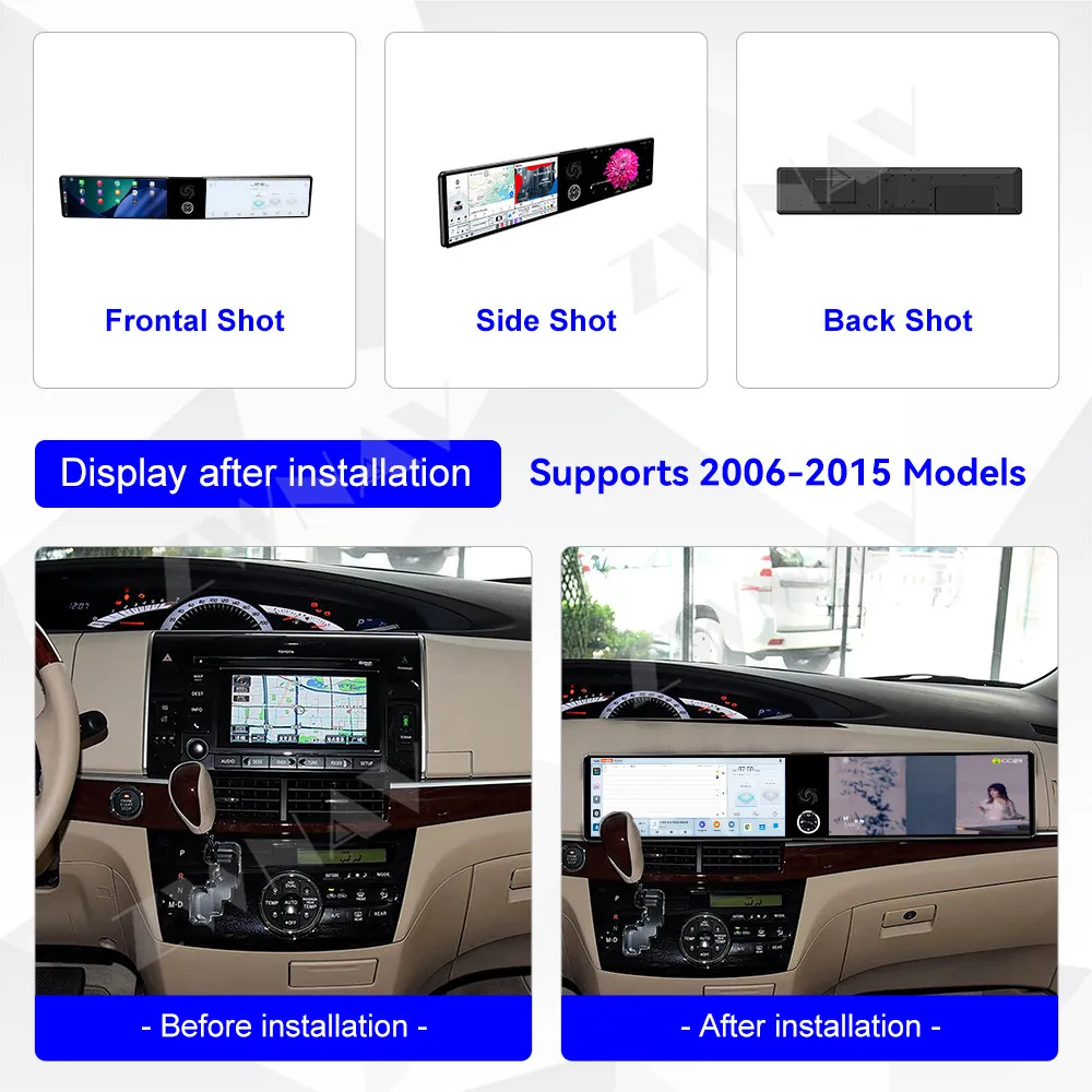 For Toyota Previa / Estima 2006-2015 Android 13 12.3
