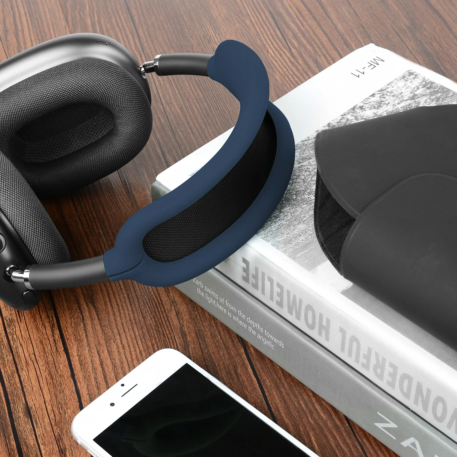 Geekria funda de silicona para diadema, Compatible con AirPods Max, Protector de diadema para auriculares