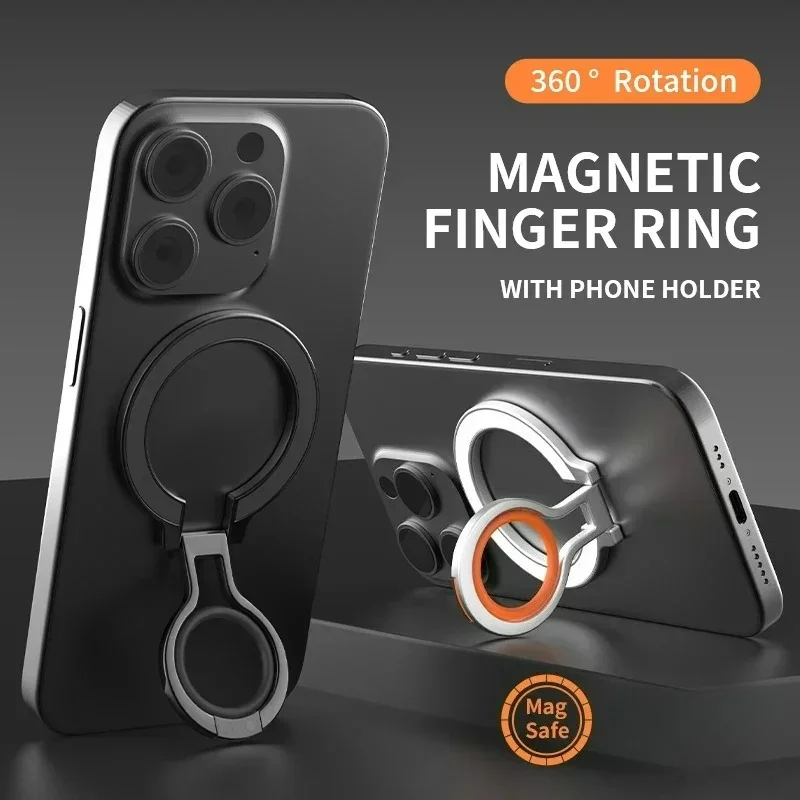 Mobile Phone Finger Ring Magnetic Holder for Magsafe Magnet Bracket 360° Degree Rotation Stand