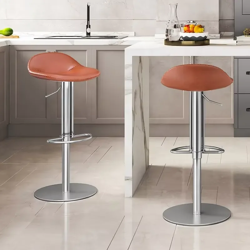 [In Stock]Minimalist Modern Bar Stool, Height Adjustable & Rotatable, Kitchen Counter High Chair