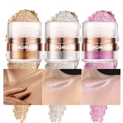 3 Color Highlighter Powder Body Glitter Powder Shimmer Contour Blush Sparkling Makeup for Face Eye Body Highligh Makeup