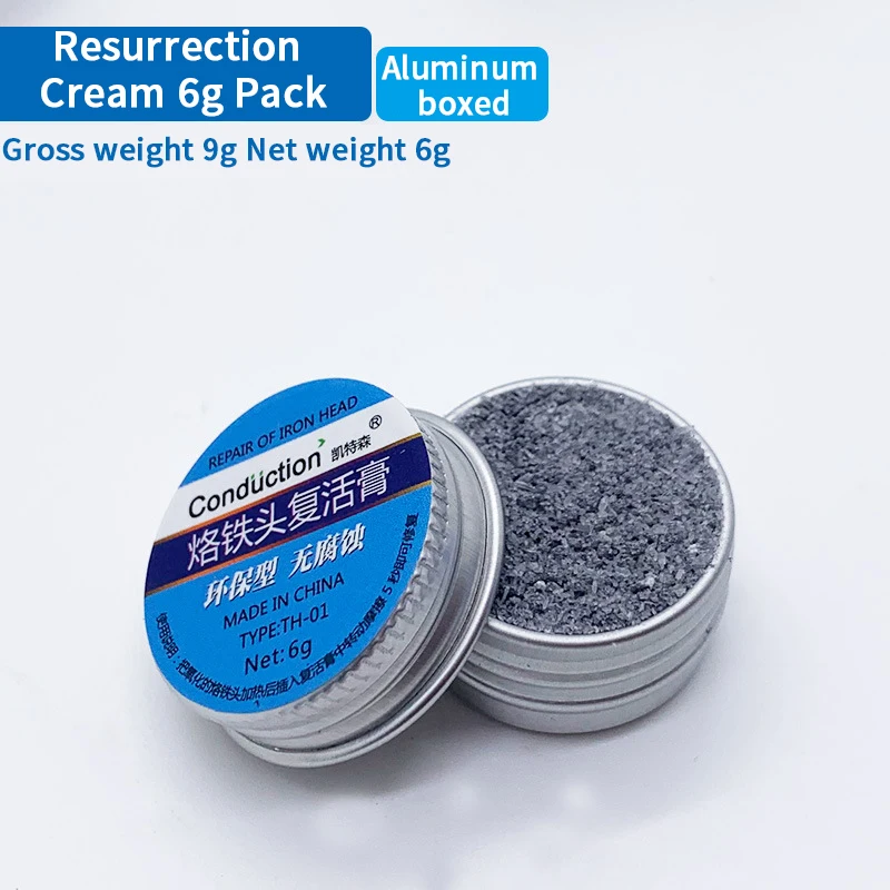 Soldering Iron Tip Tinner Activator Tip Cleaner Remover Lead Free Non-stick Tin Solder Cream for Oxide Head Resurrection