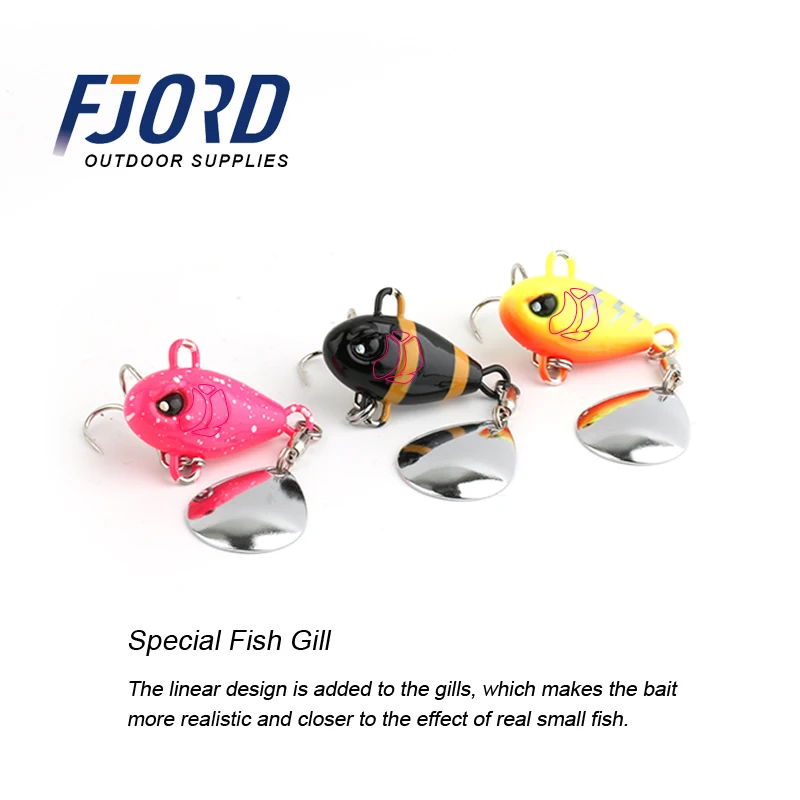 FJORD Tail Spinner Baits 7g 10.5g 14g 21g Fishing Lure Vib Metal Casting Shore Jig Spoon Fishing Artificial Bait Accessories