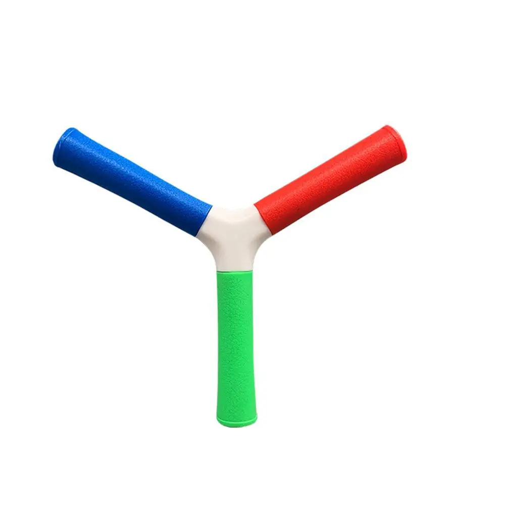 Tricolor Throwing Stick Reaction Training Stick Eye Hand Coordination Agility Trainer Grab Throwing Three Head Reaction Portable