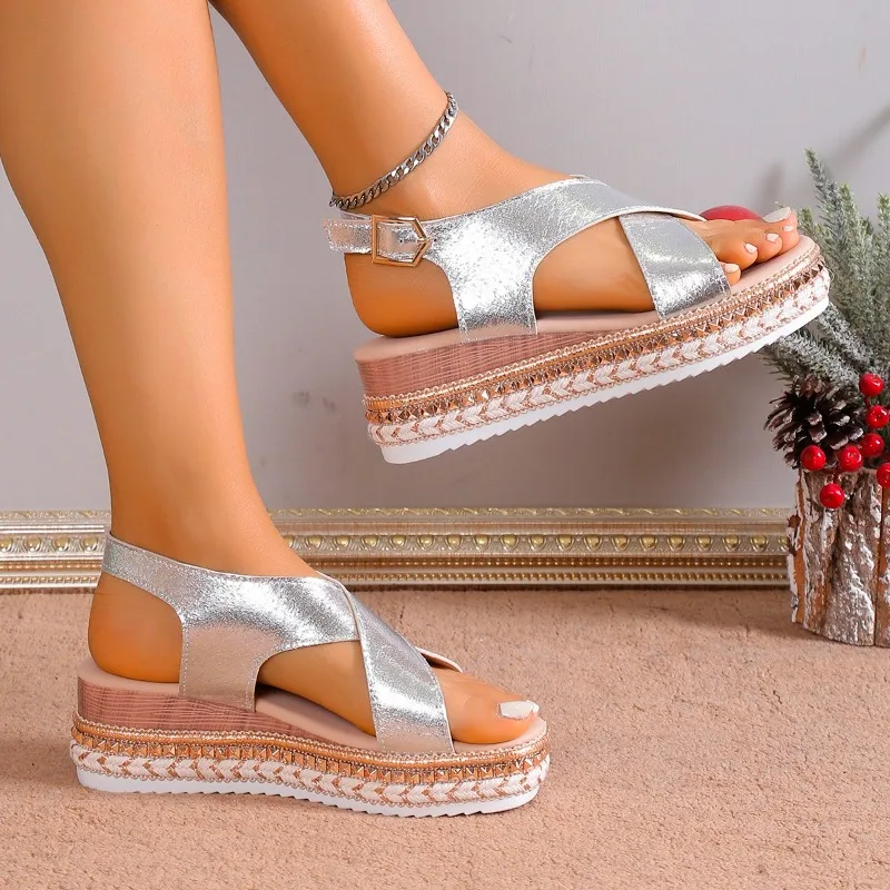 

Women Shoes Fashion Peep Toe Women's Sandals Wedges High Heels Casual Platform Slippers Walking Flip Flops Beach Shoes Slides