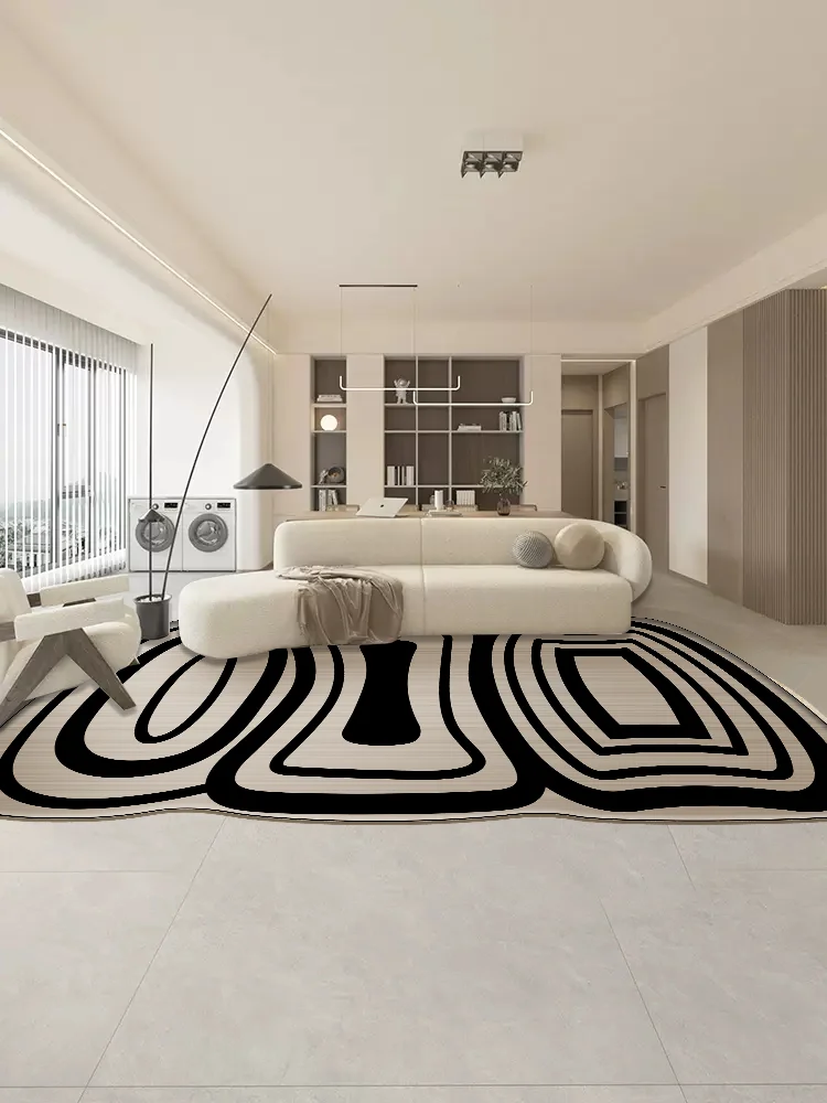 Special-shaped Living Room Carpet Creative Large Area Plush Bedroom Carpet Simple Nordic Coffee Table Floor Mat Ковер Tapete 러그